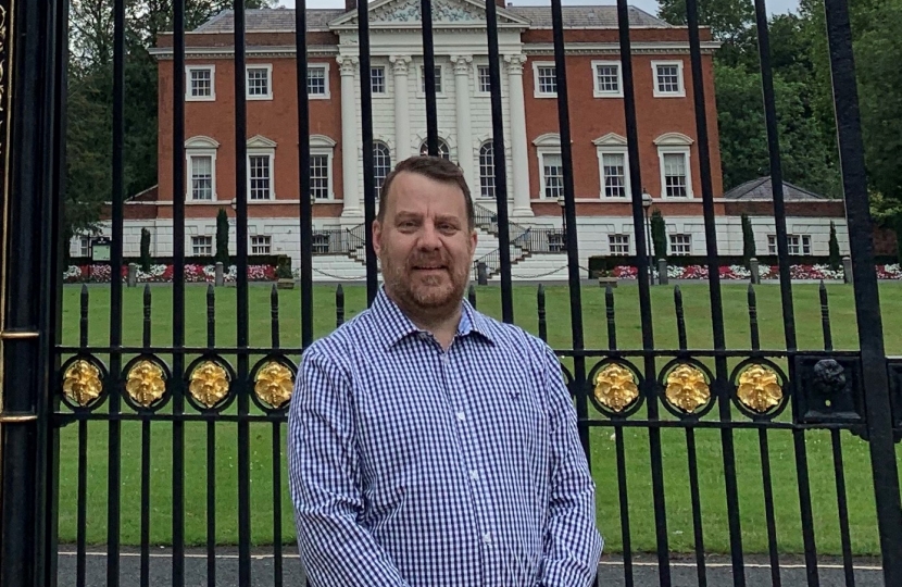 Andy at Warrington Town Hall