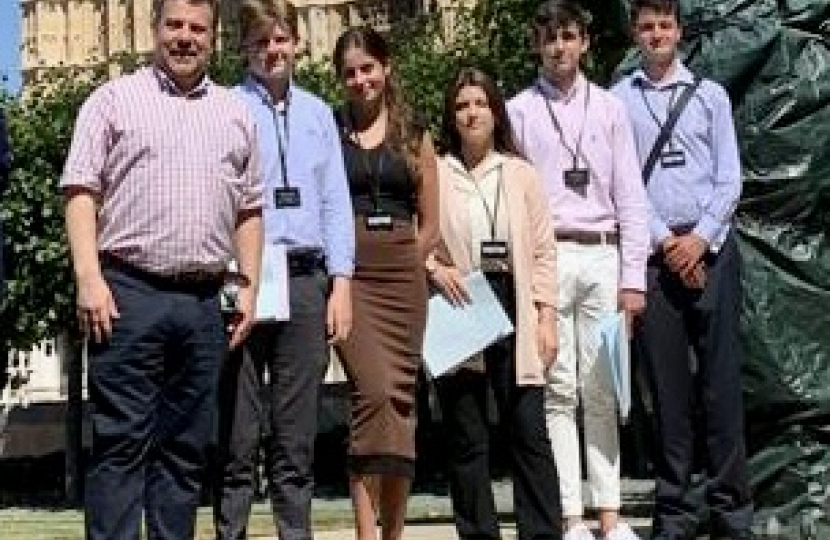 Work Experience students visit Parliament 