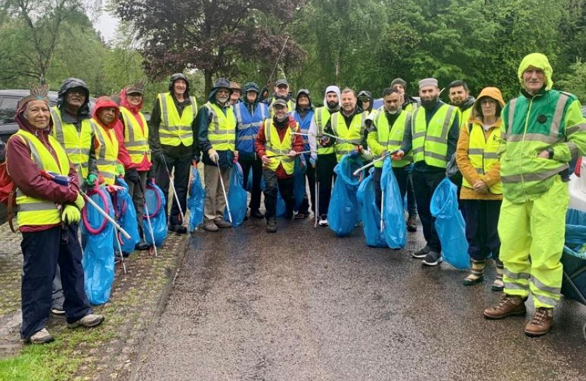 Big Help Out litter pick in Warrington