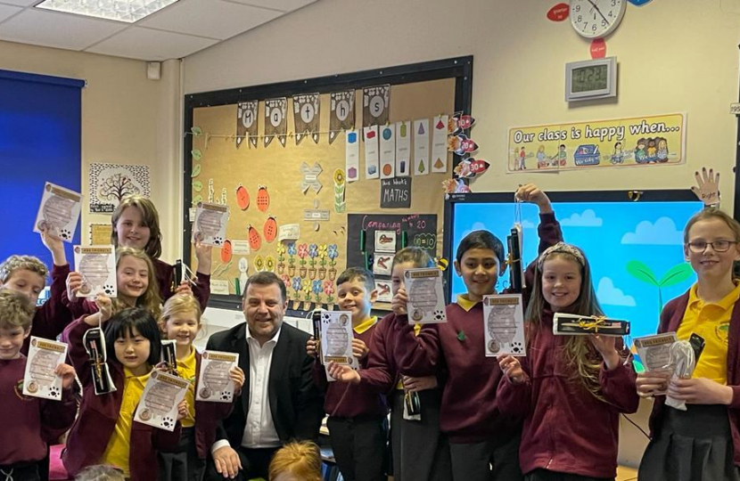 MP Congratulates Grappenhall Heys Primary School eco award winners