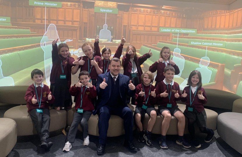 Oughtrington Primary School Parliament visit