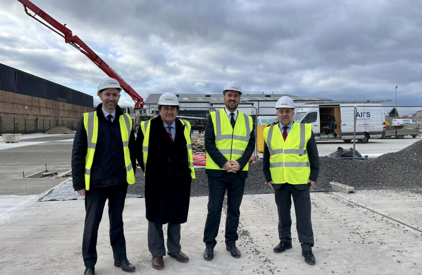 Richard Holden visit to new bus depot