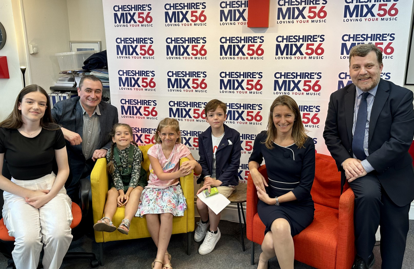 MP meets kids at Lymm radio