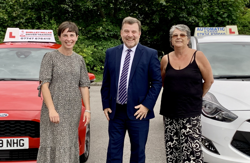 Andy Carter MP and driving instructors 