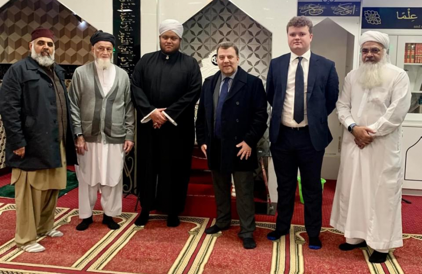 Mp attends mosque 