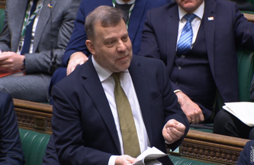 Andy Carter MP during Prime Minister's Questions