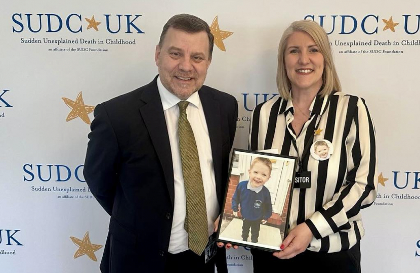 Andy Carter MP with Sarah Grogan