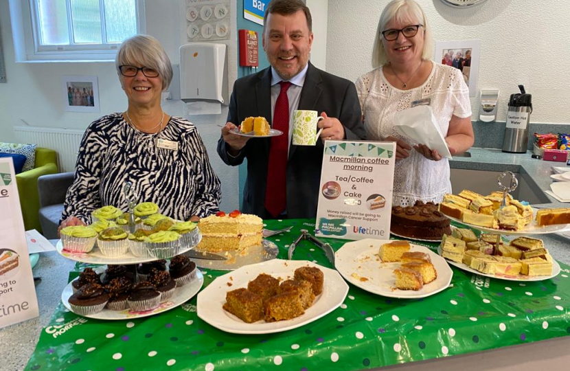 Cake at macmillan coffee morning 