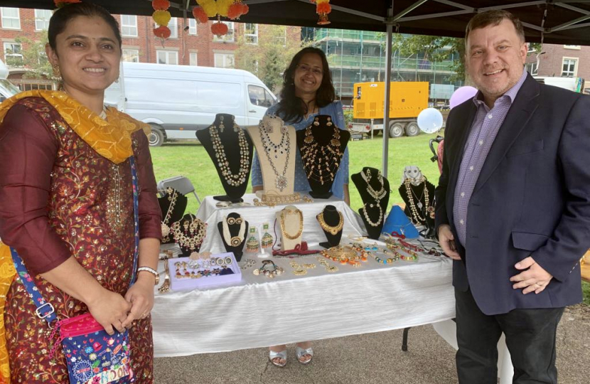 Andy at the Mela