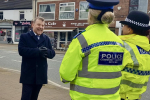 Andy Carter and Cheshire Police Officers