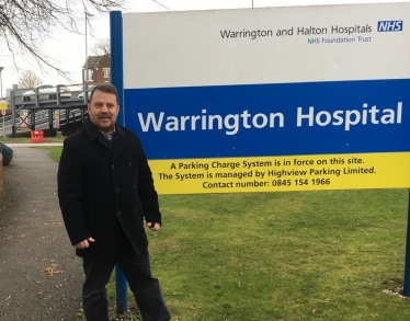 Andy Carter at Warrington Hospital