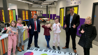 Andy Carter MP visits Warrington Youth Zone