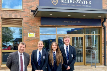 Andy Carter MP visits Bridgewater High School