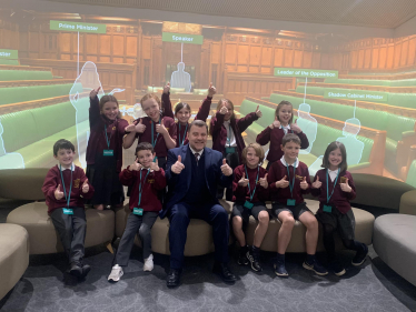 Oughtrington Primary School Parliament visit