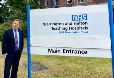 Andy Carter MP at Warrington Hospital