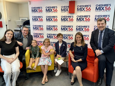 MP meets kids at Lymm radio