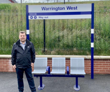 Andy at Warrington West station