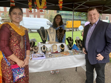 Andy at the Mela